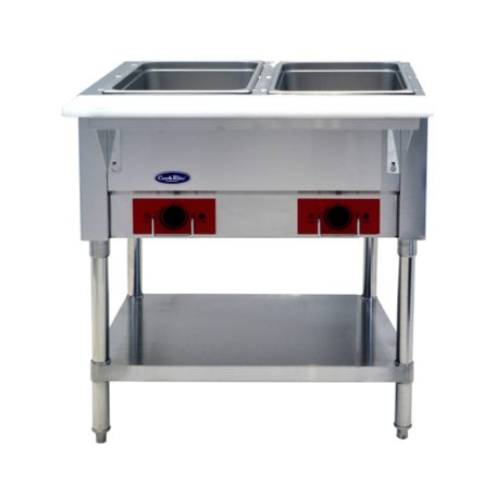 2 Pan Steam Table